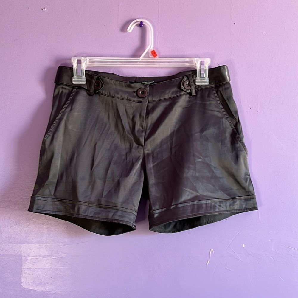 Neslay Gray Satin Women’s Festival Shorts Size S Party Rave Dance Bottoms